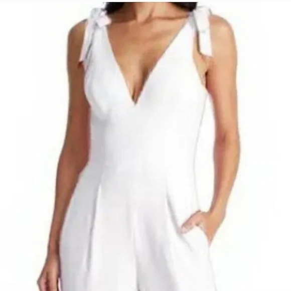 open lace back dress Dress The Population Andy Sequin Strapless Jumpsuit